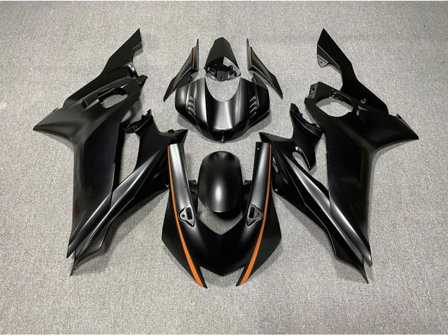 Matte Black & Orange Accents 2017-2021 R6 Motorcycle Fairing Matte Black & Orange Accents 2017-2021 R6 Motorcycle Fairing