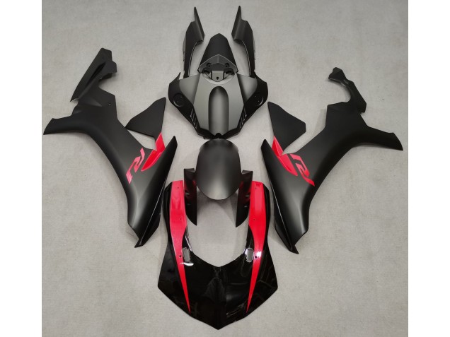 Matte Black & Pearl Red 2015-2019 R1 Motorcycle Fairing Matte Black & Pearl Red 2015-2019 R1 Motorcycle Fairing