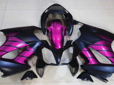 Matte Black & Pink 2002-2012 VFR800 Motorcycle Fairing