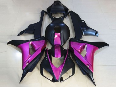 Matte Black & Pink 2006-2007 CBR1000RR Motorcycle Fairing