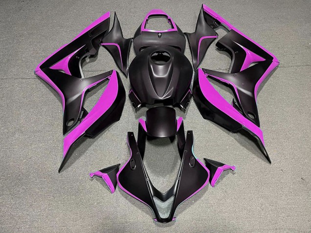 Matte Black & Pink 2007-2008 CBR600RR Motorcycle Fairing Matte Black & Pink 2007-2008 CBR600RR Motorcycle Fairing