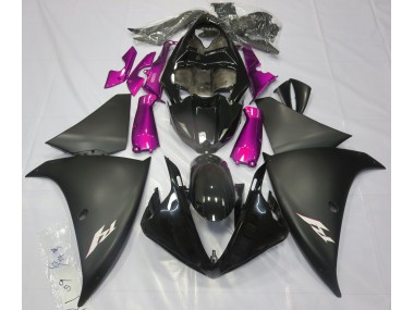 Matte Black & Pink 2009-2011 R1 Motorcycle Fairing