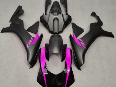 Matte Black & Pink 2015-2019 R1 Motorcycle Fairing