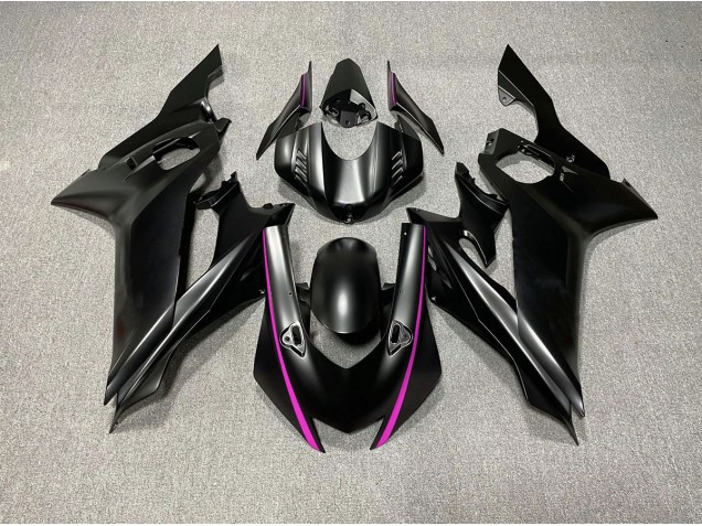 Matte Black & Pink Accents 2017-2021 R6 Motorcycle Fairing Matte Black & Pink Accents 2017-2021 R6 Motorcycle Fairing