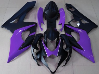 Matte Black & Purple 2005-2006 GSXR 1000 Motorcycle Fairing