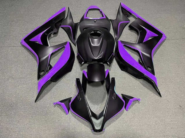 Matte Black & Purple 2007-2008 CBR600RR Motorcycle Fairing Matte Black & Purple 2007-2008 CBR600RR Motorcycle Fairing
