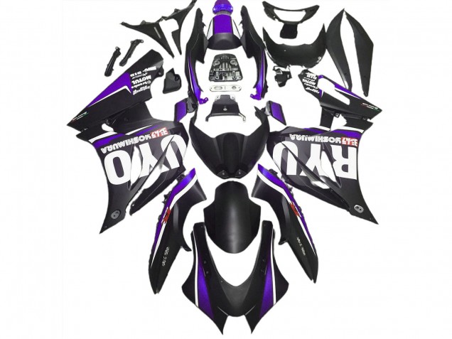 Matte Black & Purple 2017-2023 GSXR 1000 Motorcycle Fairing Matte Black & Purple 2017-2023 GSXR 1000 Motorcycle Fairing