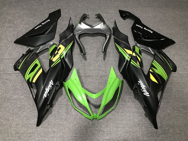 Matte Black & Racing 2013-2018 ZX6R Motorcycle Fairing Matte Black & Racing 2013-2018 ZX6R Motorcycle Fairing