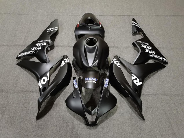 Matte Black Repsol 2007-2008 CBR600RR Motorcycle Fairing Matte Black Repsol 2007-2008 CBR600RR Motorcycle Fairing