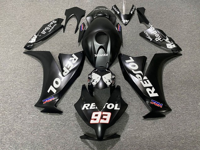 Matte Black Repsol 2012-2016 CBR1000RR Motorcycle Fairing Matte Black Repsol 2012-2016 CBR1000RR Motorcycle Fairing