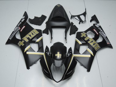 Matte Black Rizla 2003-2004 GSXR 1000 Motorcycle Fairing