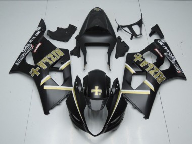 Matte Black Rizla & 2003-2004 GSXR 1000 Motorcycle Fairing