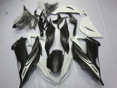 Matte Black White 2013-2018 ZX6R Motorcycle Fairing