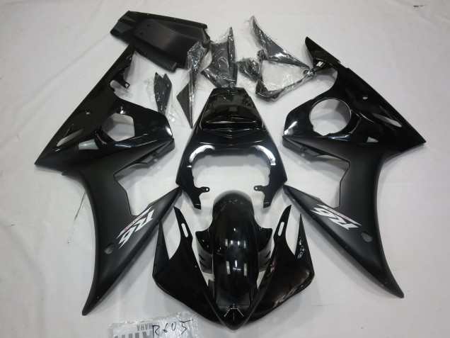 Matte Black White Decal 2005 R6 Motorcycle Fairing Matte Black White Decal 2005 R6 Motorcycle Fairing