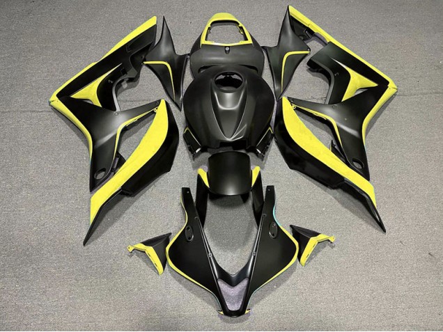 Matte Black & Yellow 2007-2008 CBR600RR Motorcycle Fairing Matte Black & Yellow 2007-2008 CBR600RR Motorcycle Fairing