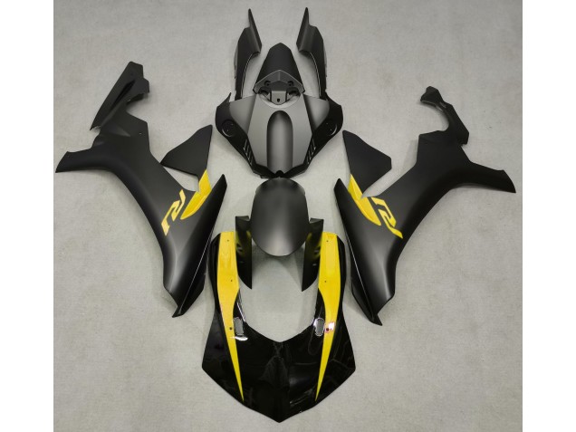 Matte Black & Yellow 2015-2019 R1 Motorcycle Fairing Matte Black & Yellow 2015-2019 R1 Motorcycle Fairing
