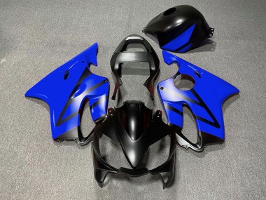 Matte Black and Blue 2001-2003 CBR600 F4i Motorcycle Fairing