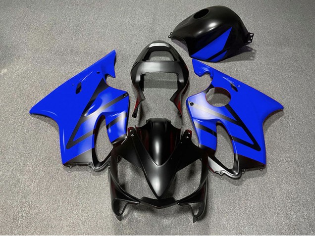 Matte Black and Blue 2001-2003 CBR600 F4i Motorcycle Fairing Matte Black and Blue 2001-2003 CBR600 F4i Motorcycle Fairing