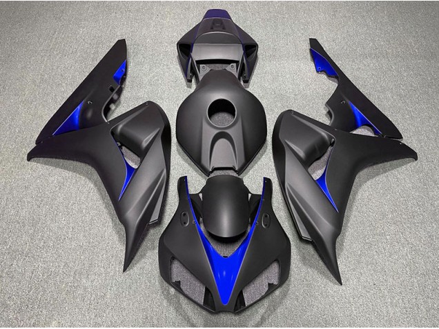 Matte Black and Blue 2006-2007 CBR1000RR Motorcycle Fairing Matte Black and Blue 2006-2007 CBR1000RR Motorcycle Fairing