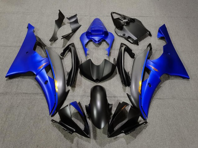 Matte Black and Blue 2008-2016 R6 Motorcycle Fairing Matte Black and Blue 2008-2016 R6 Motorcycle Fairing