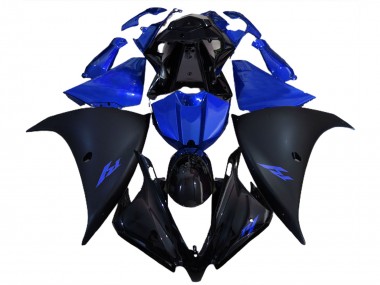 Matte Black and Blue 2012-2014 R1 Motorcycle Fairing