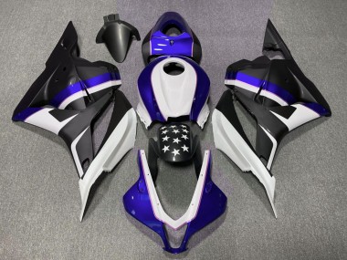 Matte Black and Dark Blue Star 2009-2012 CBR600RR Motorcycle Fairing