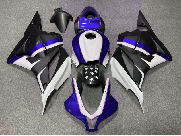 Matte Black and Dark Blue Star 2009-2012 CBR600RR Motorcycle Fairing Matte Black and Dark Blue Star 2009-2012 CBR600RR Motorcycle Fairing