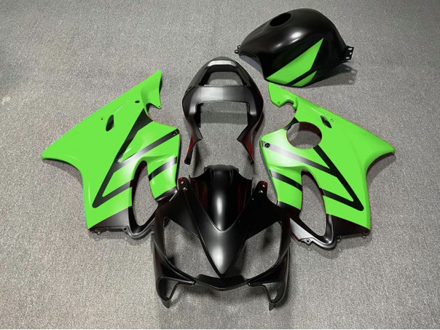 Matte Black and Green 2001-2003 CBR600 F4i Motorcycle Fairing