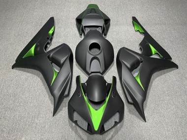 Matte Black and Green 2006-2007 CBR1000RR Motorcycle Fairing