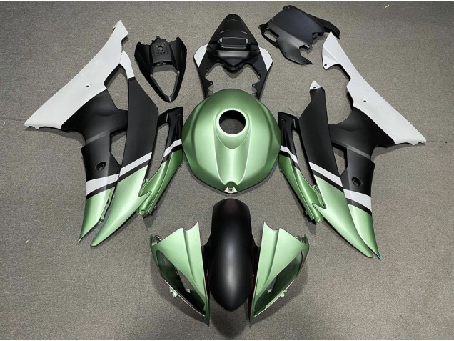 Matte Black and Green 2008-2016 R6 Motorcycle Fairing Matte Black and Green 2008-2016 R6 Motorcycle Fairing