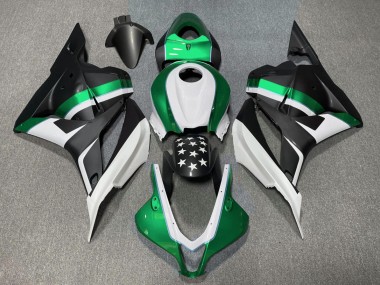 Matte Black and Green Star 2009-2012 CBR600RR Motorcycle Fairing