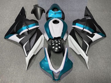 Matte Black and Light Blue Star 2009-2012 CBR600RR Motorcycle Fairing