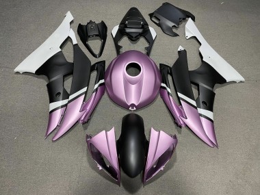 Matte Black and Light Purple 2008-2016 R6 Motorcycle Fairing
