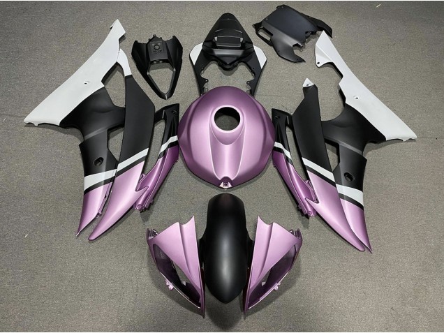 Matte Black and Light Purple 2008-2016 R6 Motorcycle Fairing Matte Black and Light Purple 2008-2016 R6 Motorcycle Fairing