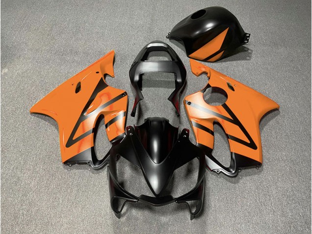 Matte Black and Orange 2001-2003 CBR600 F4i Motorcycle Fairing Matte Black and Orange 2001-2003 CBR600 F4i Motorcycle Fairing
