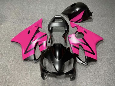 Matte Black and Pink 2001-2003 CBR600 F4i Motorcycle Fairing