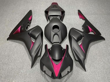 Matte Black and Pink 2006-2007 CBR1000RR Motorcycle Fairing