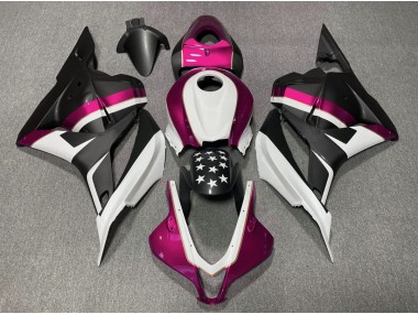Matte Black and Pink Star 2009-2012 CBR600RR Motorcycle Fairing
