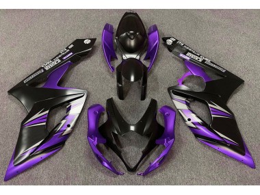 Matte Black and Purple 2005-2006 GSXR 1000 Motorcycle Fairing