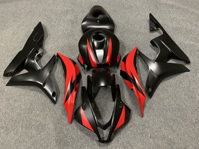 Matte Black and Red 2007-2008 CBR600RR Motorcycle Fairing Matte Black and Red 2007-2008 CBR600RR Motorcycle Fairing