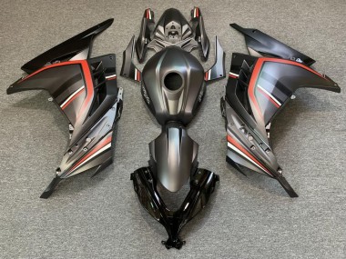 Matte Black and Red 2013-2018 Ninja 300 Motorcycle Fairing
