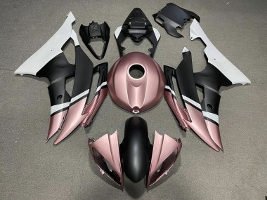 Matte Black and Rose Gold 2008-2016 R6 Motorcycle Fairing