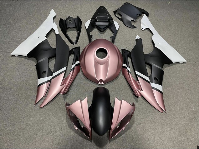 Matte Black and Rose Gold 2008-2016 R6 Motorcycle Fairing Matte Black and Rose Gold 2008-2016 R6 Motorcycle Fairing