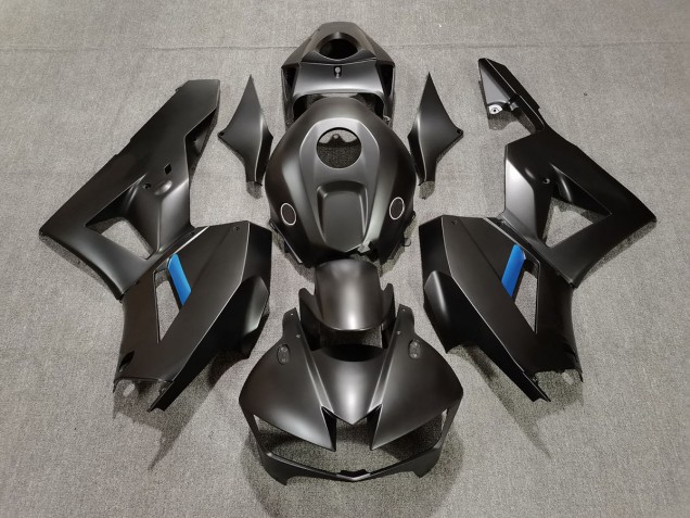 Matte Black w Blue 2013-2023 CBR600RR Motorcycle Fairing Matte Black w Blue 2013-2023 CBR600RR Motorcycle Fairing