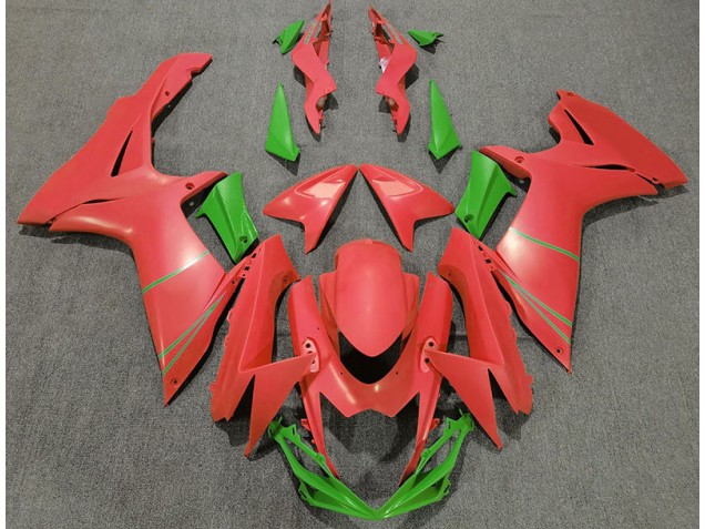 Matte Grapefruit Red & Green 2011-2024 GSXR 600-750 Motorcycle Fairing Matte Grapefruit Red & Green 2011-2024 GSXR 600-750 Motorcycle Fairing