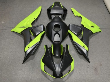 Matte Grey Black and Green 2006-2007 CBR1000RR Motorcycle Fairing