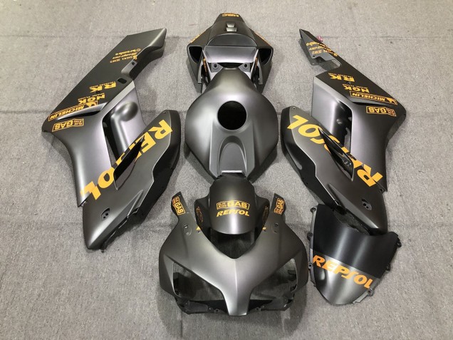 Matte Grey Orange Repsol 2004-2005 CBR1000RR Motorcycle Fairing Matte Grey Orange Repsol 2004-2005 CBR1000RR Motorcycle Fairing