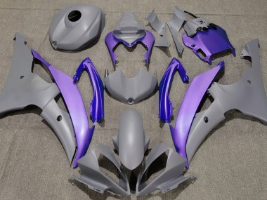 Matte Grey & Purple 2008-2016 R6 Motorcycle Fairing