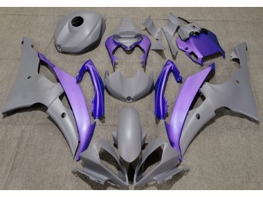 Matte Grey & Purple 2008-2016 R6 Motorcycle Fairing