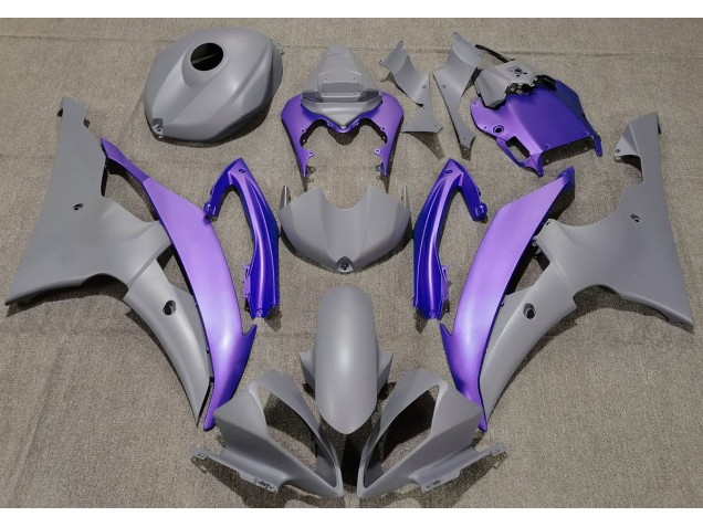 Matte Grey & Purple 2008-2016 R6 Motorcycle Fairing Matte Grey & Purple 2008-2016 R6 Motorcycle Fairing